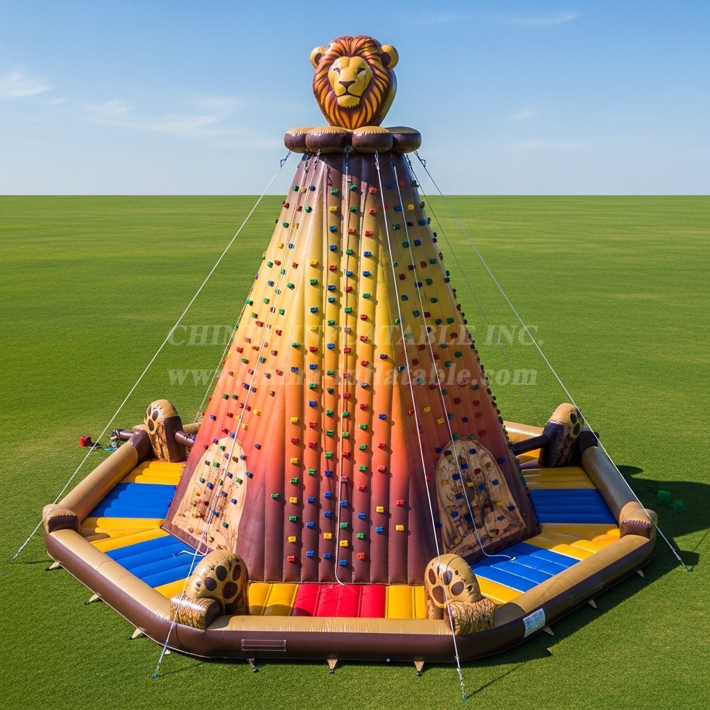 T11-4629 Lion Theme Inflatable Climbing Wall