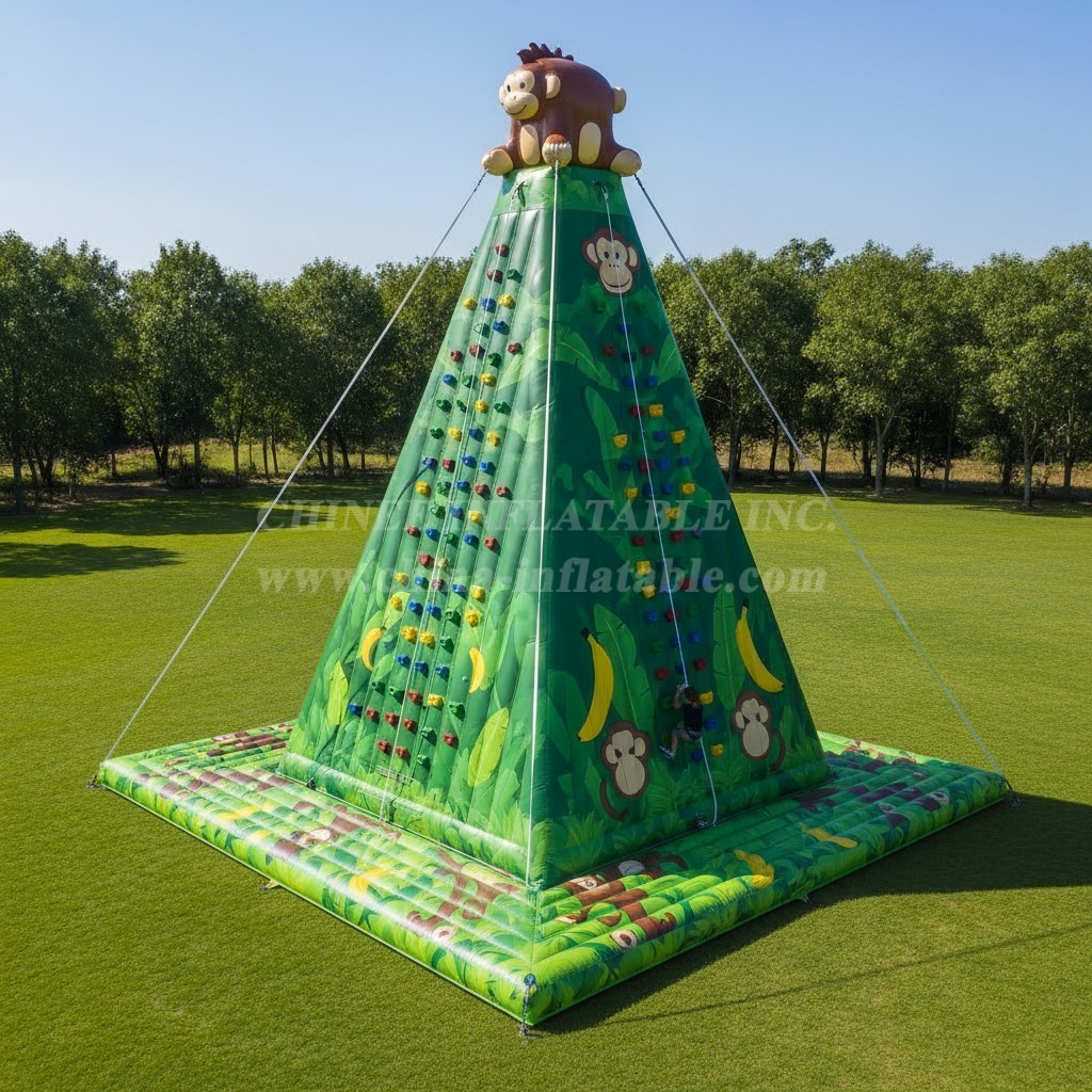 T11-4638 Monkey Theme Inflatable Climbing Wall