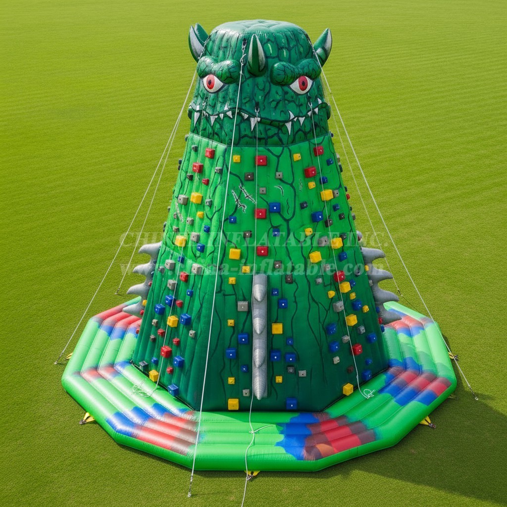 T11-4639 Monster Theme Inflatable Climbing Wall