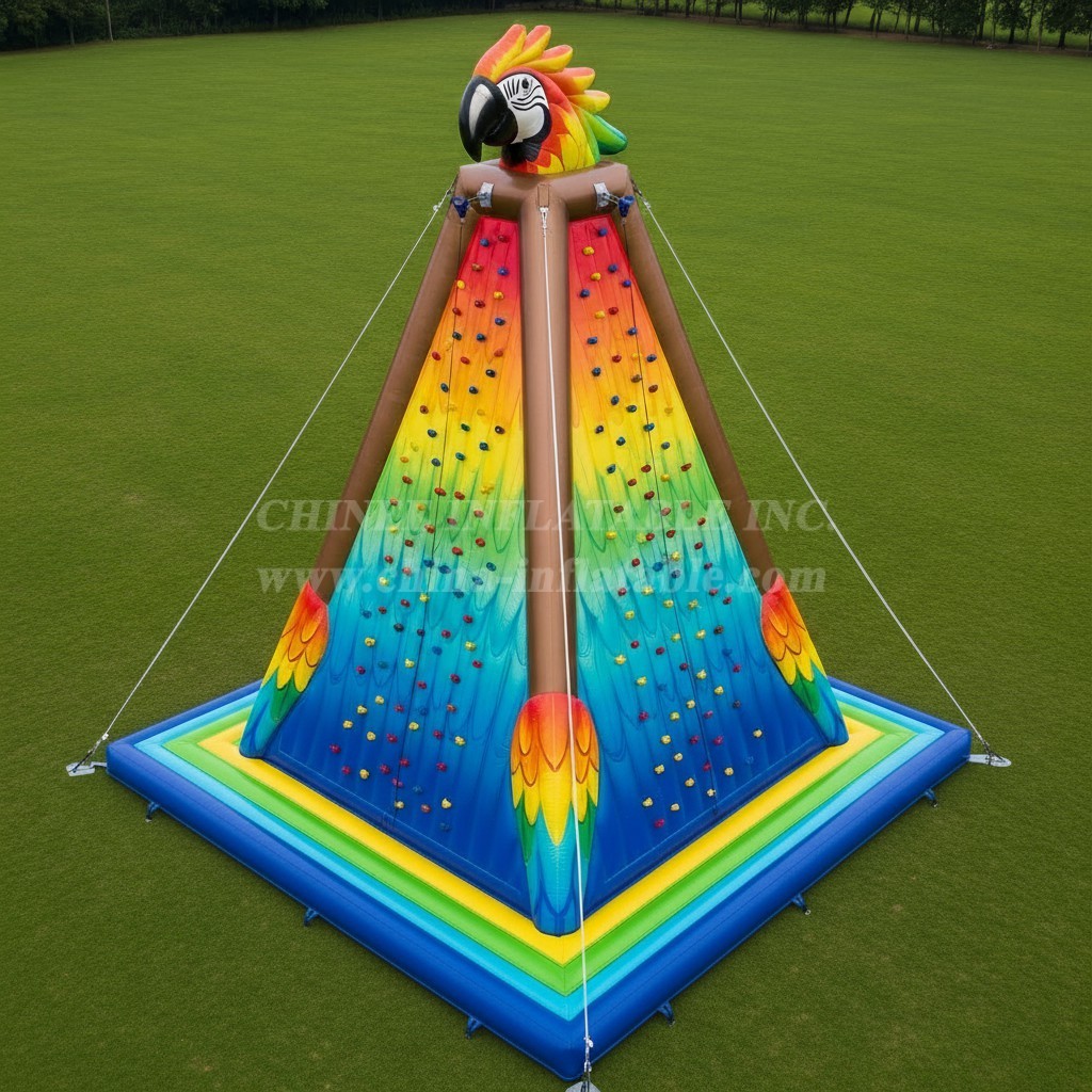 T11-4658 Parrot Theme Inflatable Climbing Wall