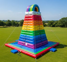 T11-4678 Rainbow Theme Inflatable Climbing Wall