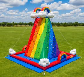 T11-4679 Rainbow Theme Inflatable Climbing Wall