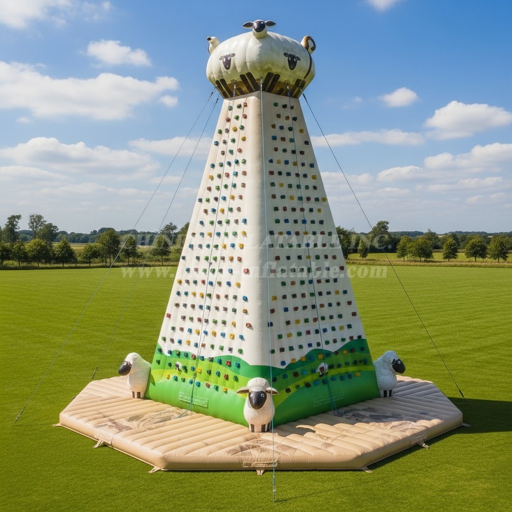 T11-4692 Sheep Theme Inflatable Climbing Wall