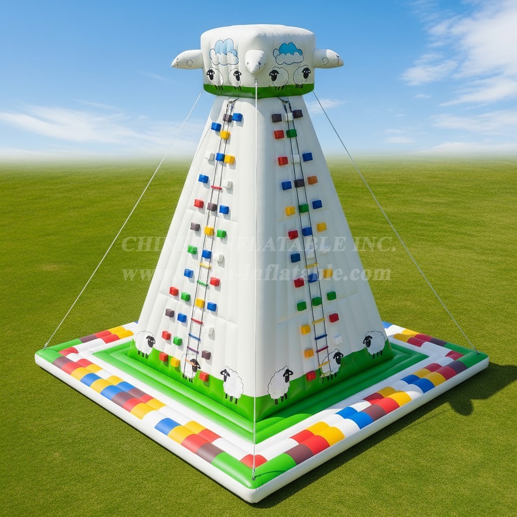 T11-4693 Sheep Theme Inflatable Climbing Wall