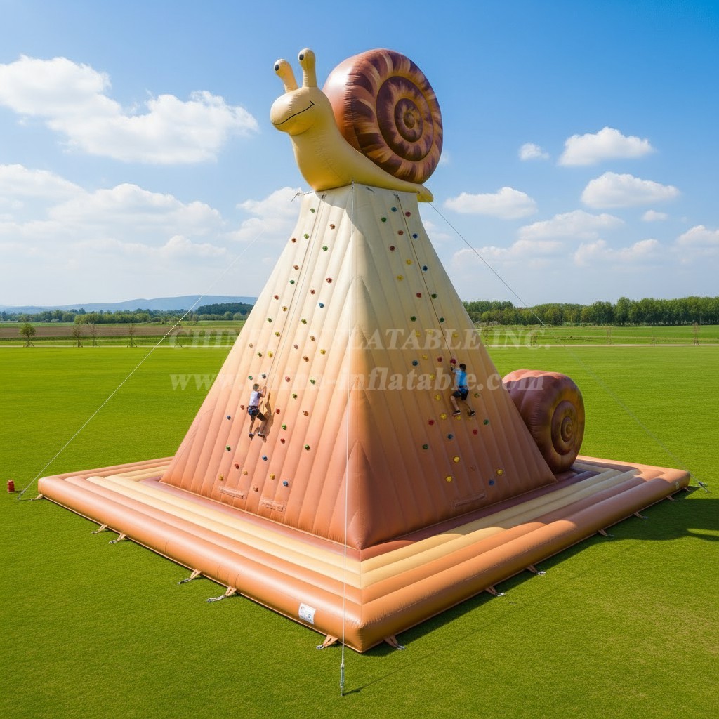 T11-4694 Snail Theme Inflatable Climbing Wall