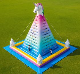T11-4715 Unicorn Theme Inflatable Climbing Wall