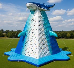 T11-4728 Whale Theme Inflatable Climbing Wall