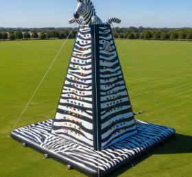 T11-4735 Zebra Theme Inflatable Climbing Wall