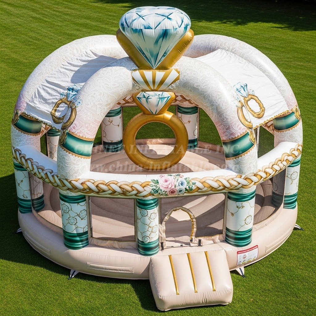 T2-8673 Weddings Theme Inflatable Bouncer