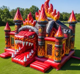 T5-2018 Blaze Monster Theme Inflatable Castles