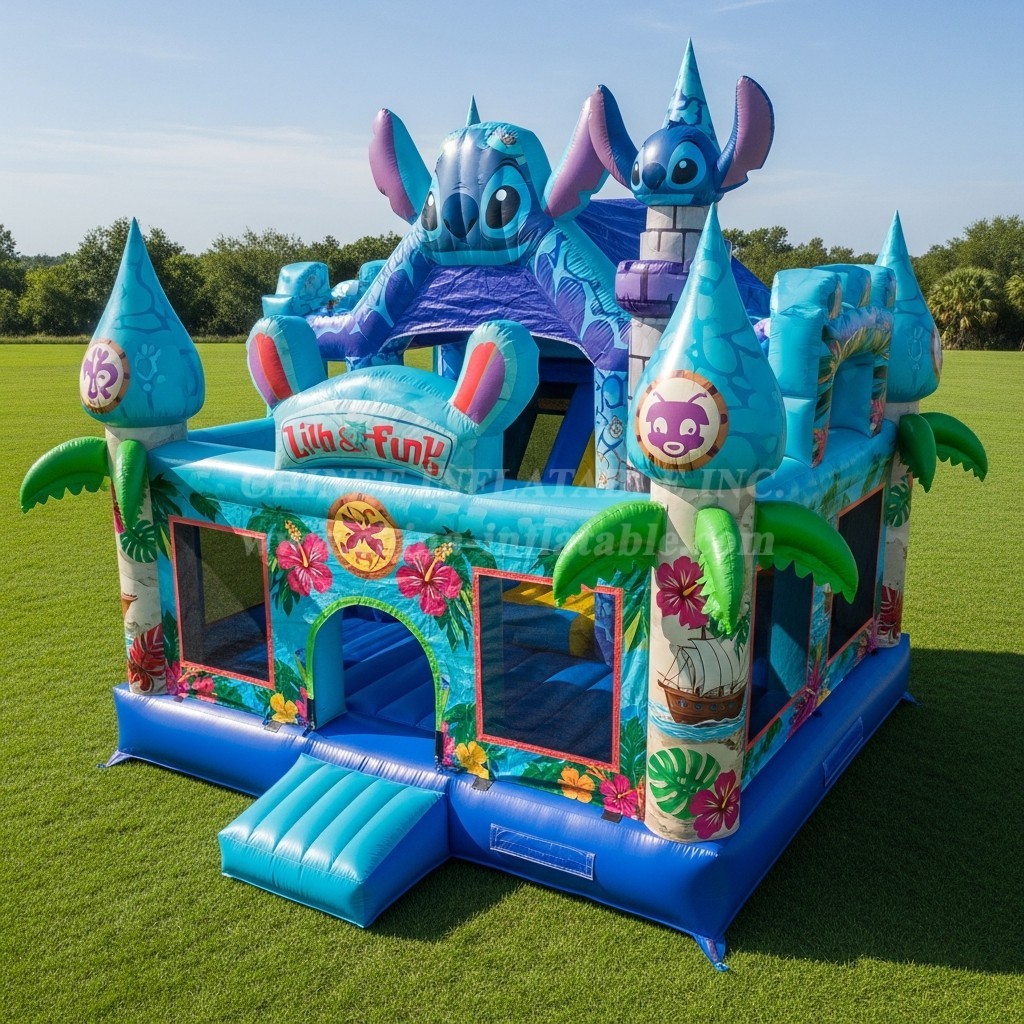 T5-2071 Lilo & Stitch Theme Inflatable Castles