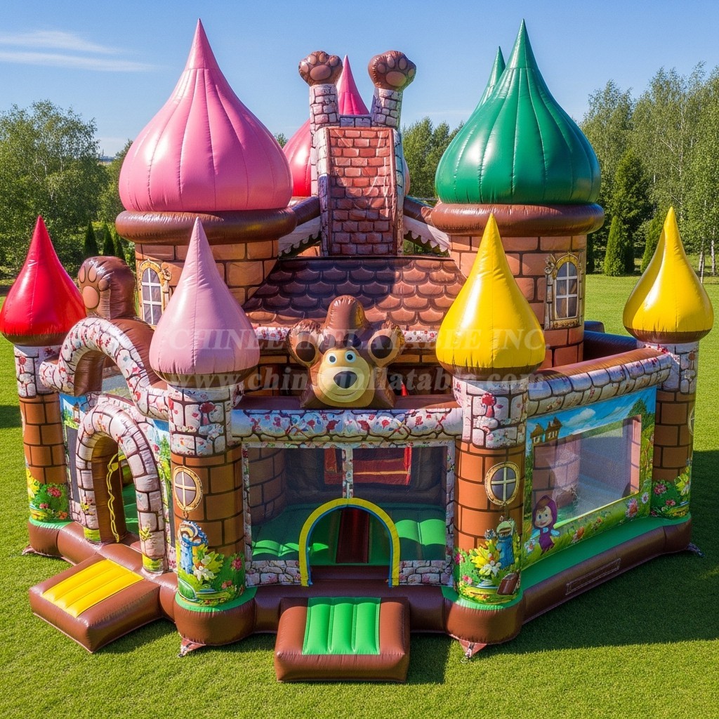 T5-2079 Masha and the Bear Theme Inflatable Castles