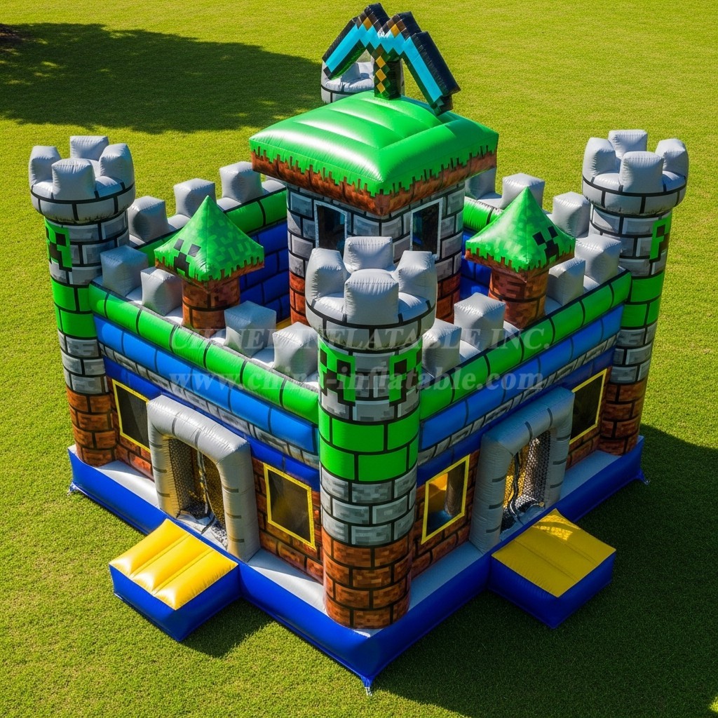 T5-2085 Minecraft Theme Inflatable Castles