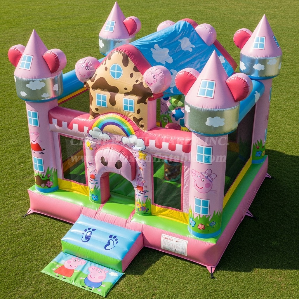 T5-2111 Peppa Pig Theme Inflatable Castles