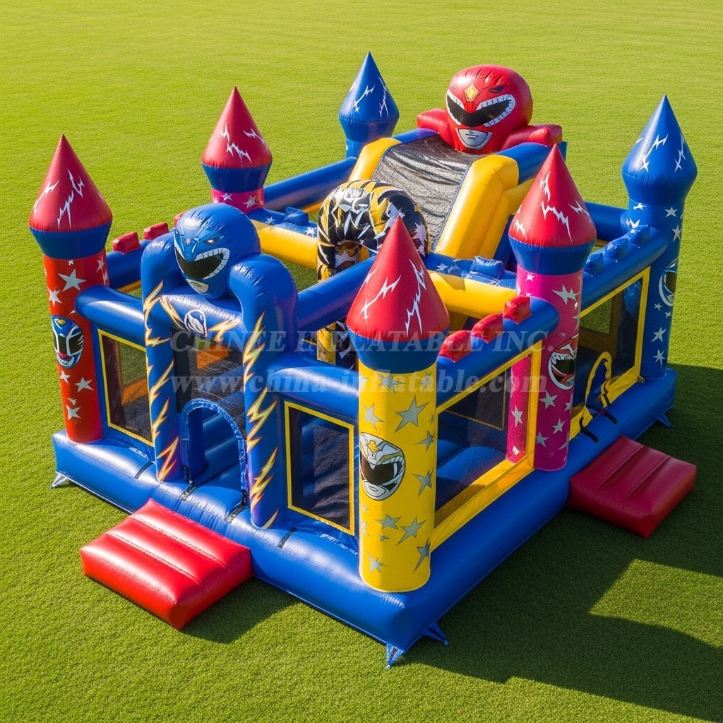 T5-2124 Power Rangers Theme Inflatable Castles