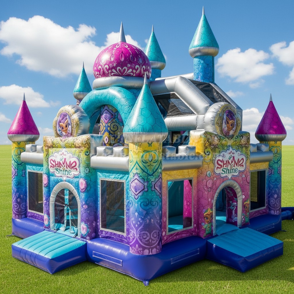 T5-2139 Shimmer & Shine Theme Inflatable Castles