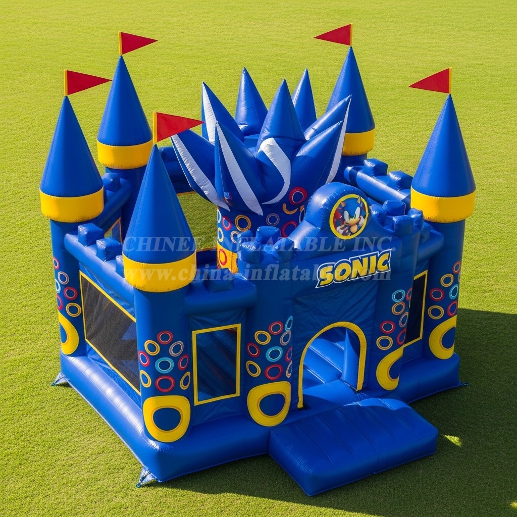 T5-2146 Sonic Theme Inflatable Castles