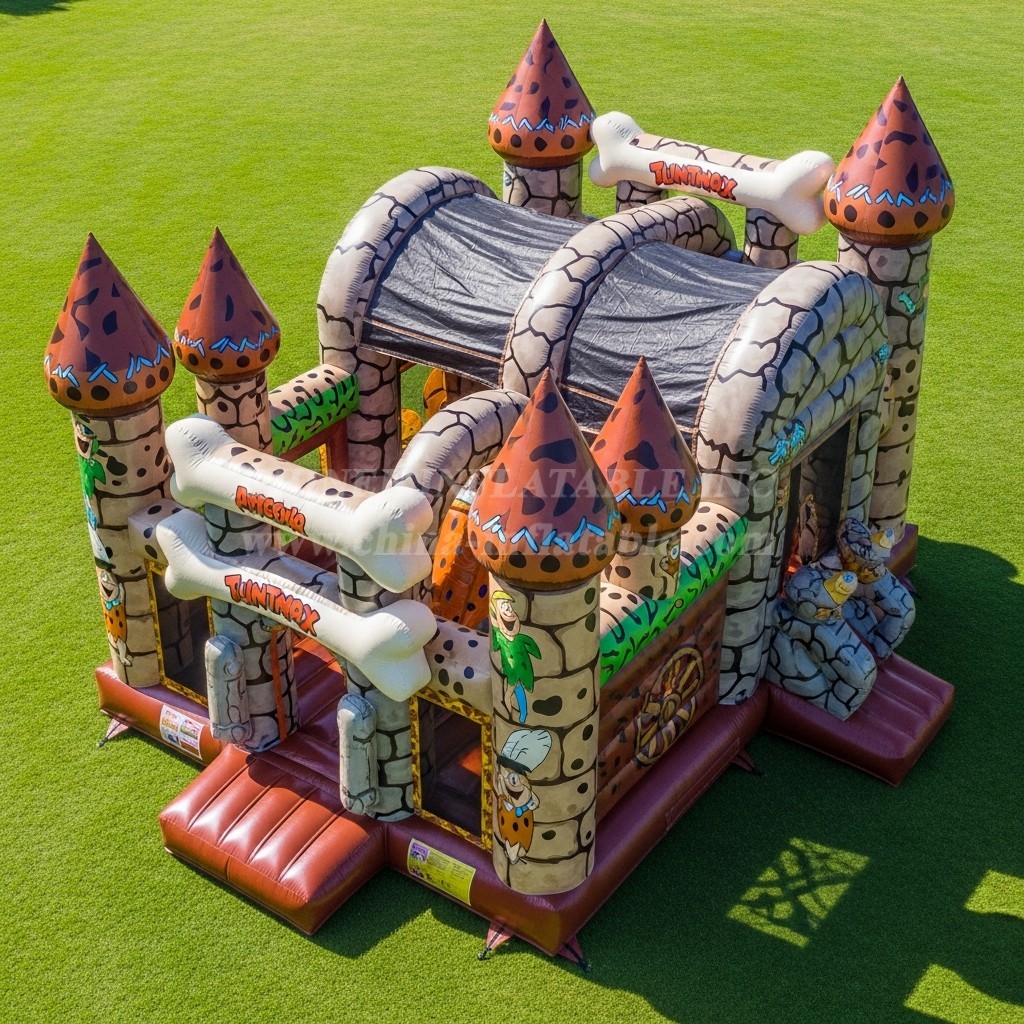 T5-2174 The Flintstones Theme Inflatable Castles