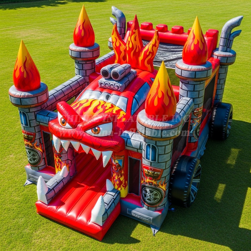 T5-2253 Blaze Monster Theme Inflatable Castles