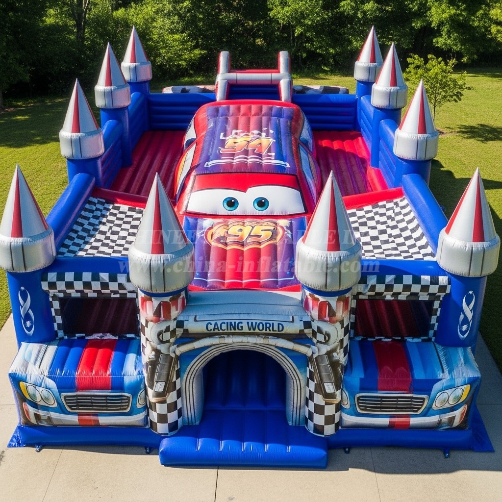 T5-2271 Cars Theme Inflatable Castles