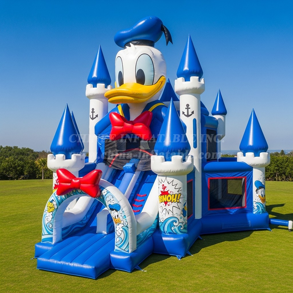 T5-2284 Donald Duck Theme Inflatable Castles