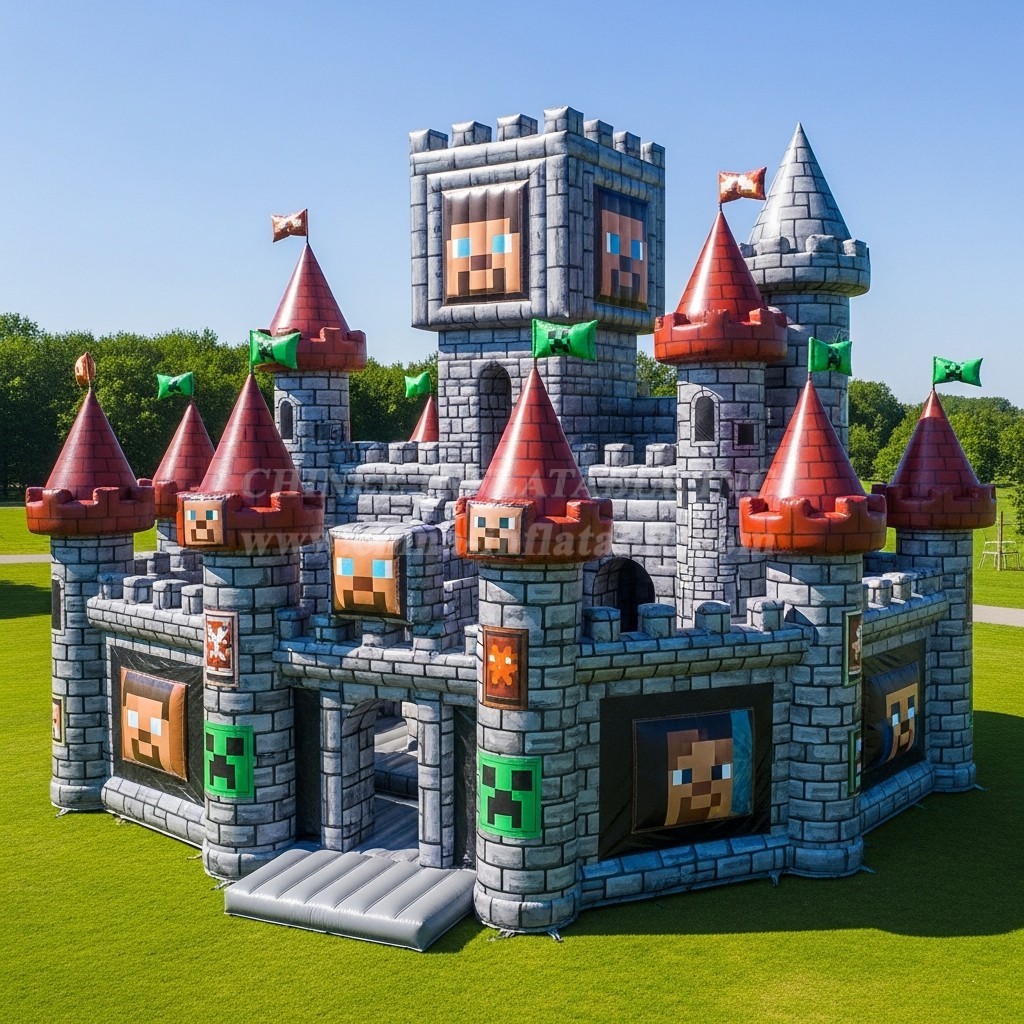 T5-2363 Minecraft Theme Inflatable Castles