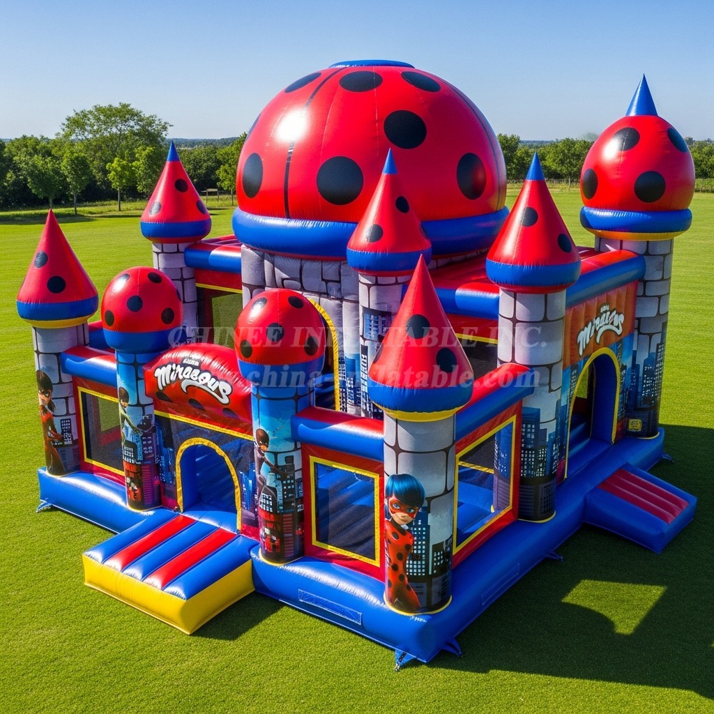 T5-2369 Miraculous Ladybug Theme Inflatable Castles