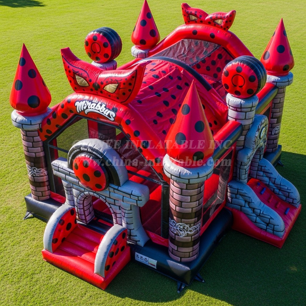T5-2370 Miraculous Ladybug Theme Inflatable Castles