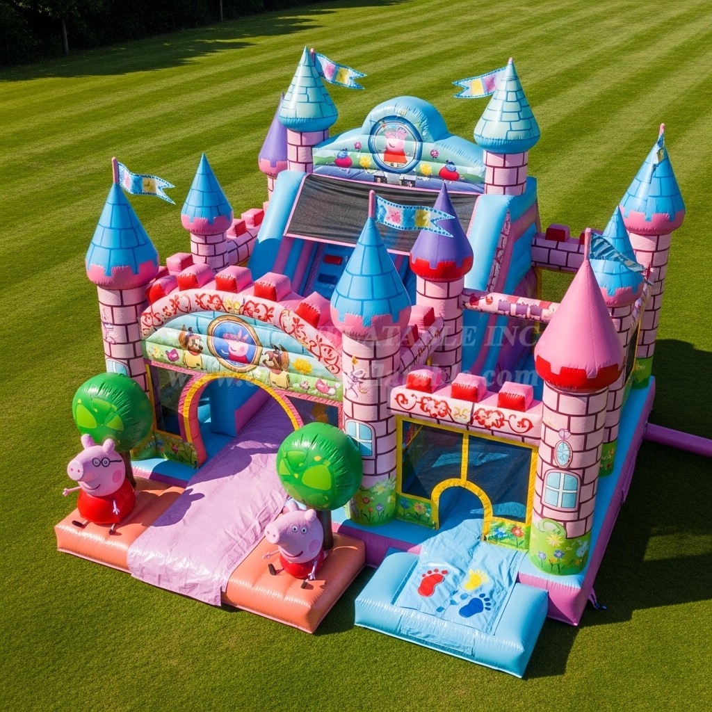 T5-2402 Peppa Pig Theme Inflatable Castles