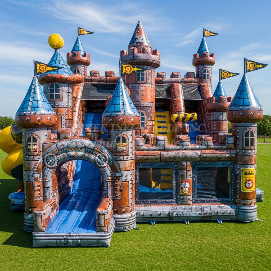 T5-2428 Rusty Rivets Theme Inflatable Castles