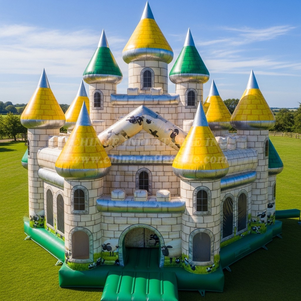 T5-2436 Shaun the Sheep Theme Inflatable Castles