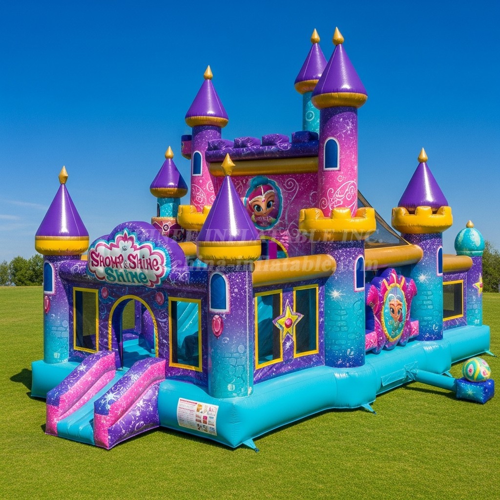 T5-2441 Shimmer & Shine Theme Inflatable Castles