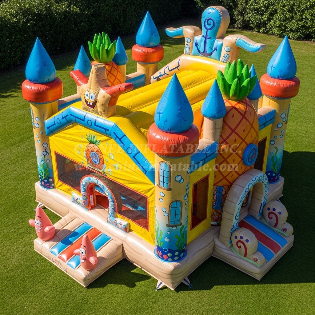 T5-2465 Spongebob Theme Inflatable Castles