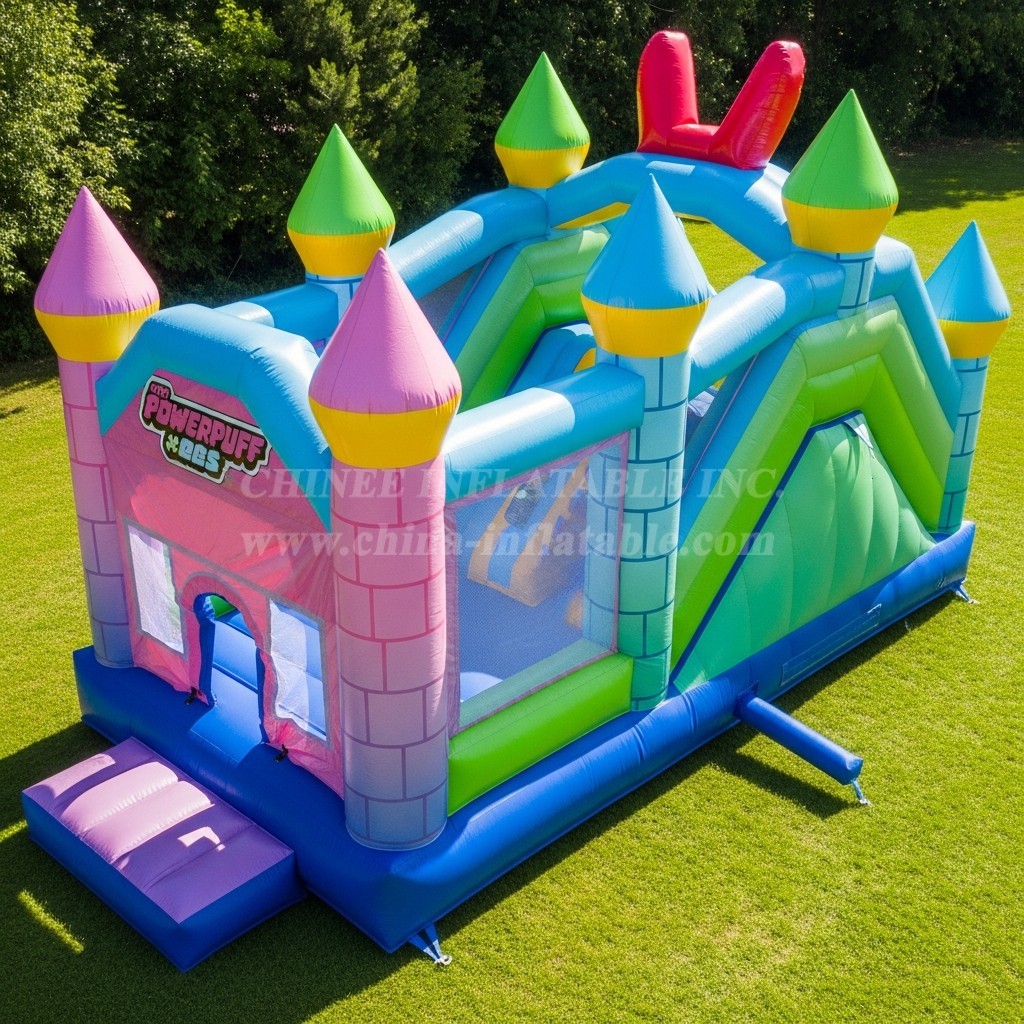 T5-2510 The Powerpuff Girls Theme Inflatable Castles