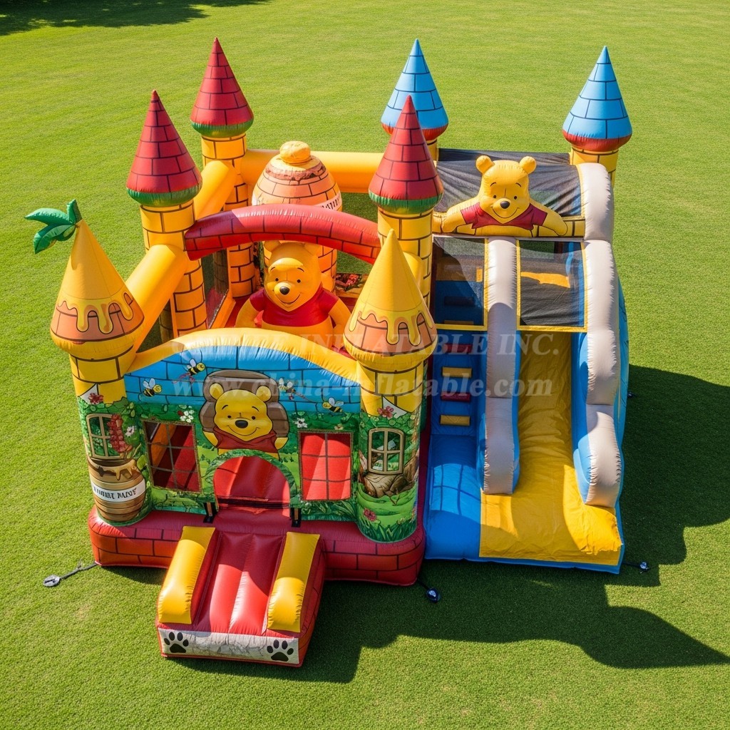T5-2549 Winnie the Pooh Theme Inflatable Castles