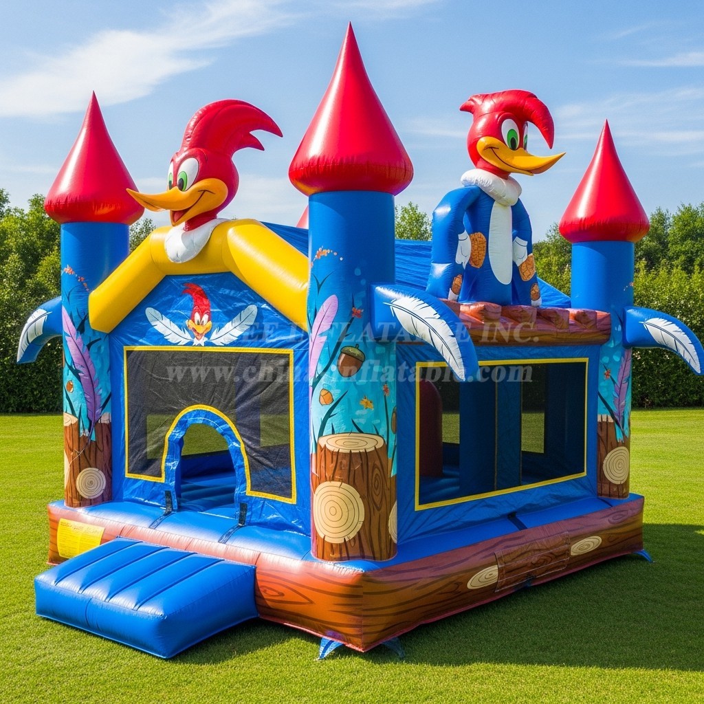 T5-2556 Woody Woodpecker Theme Inflatable Castles