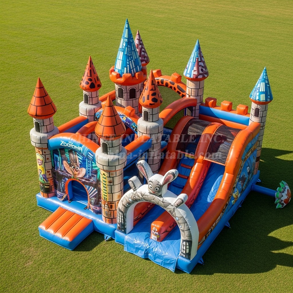 T5-2557 Zootopia Theme Inflatable Castles