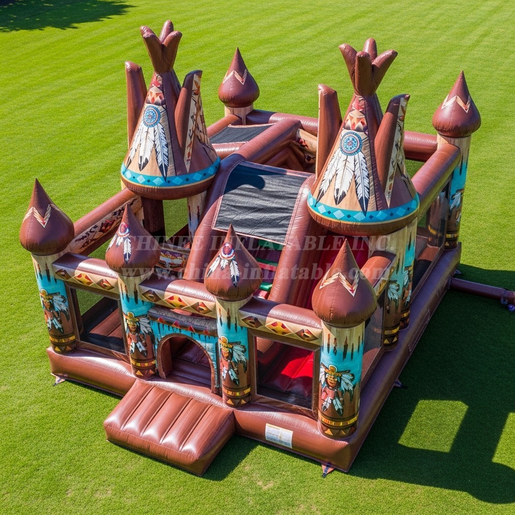 T5-2564 American Indian Theme Inflatable Castles