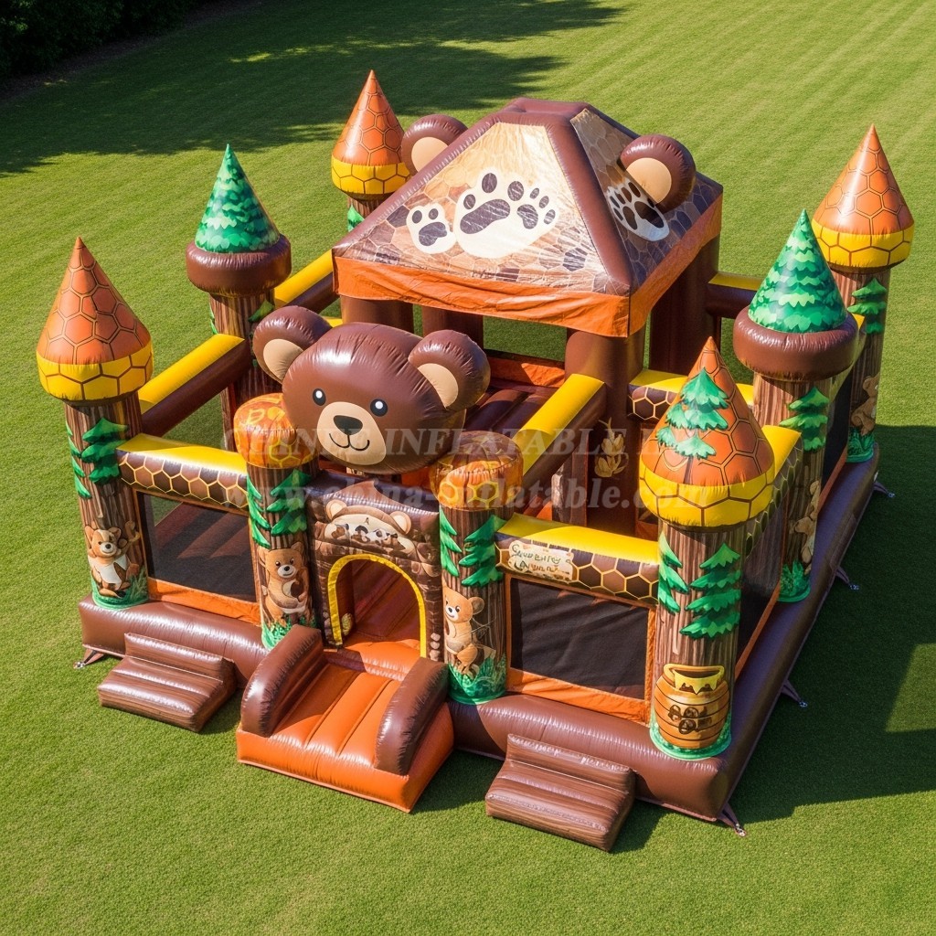T5-2569 Bear Theme Inflatable Castles