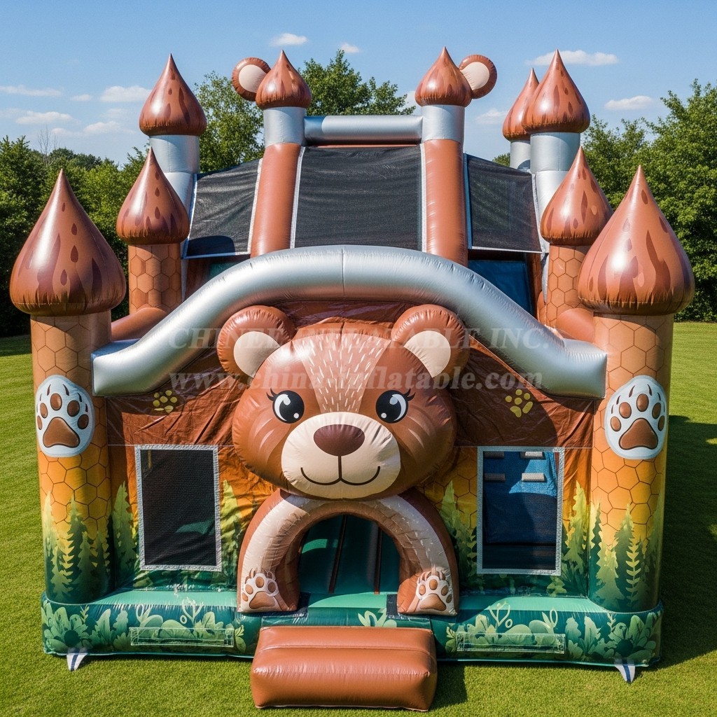 T5-2570 Bear Theme Inflatable Castles