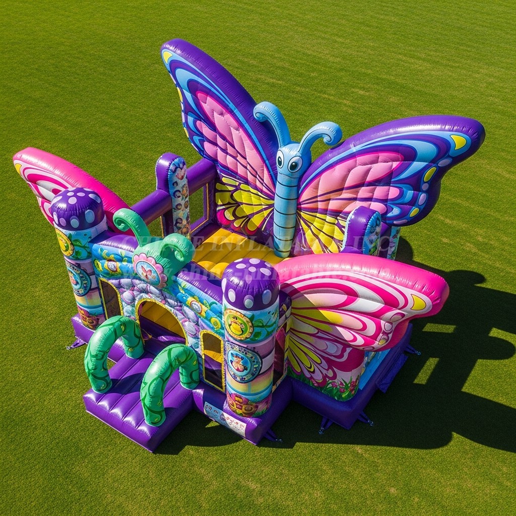 T5-2577 Butterfly Theme Inflatable Castles
