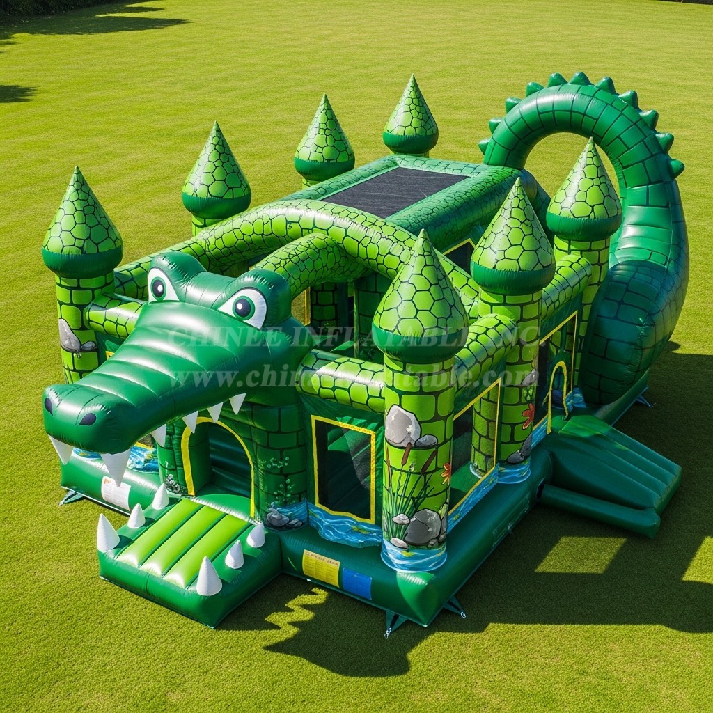 T5-2596 Crocodile Theme Inflatable Castles