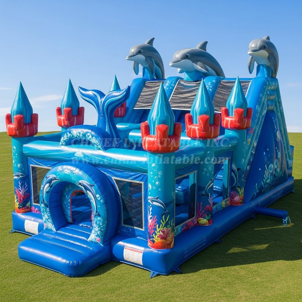 T5-2606 Dolphin Theme Inflatable Castles