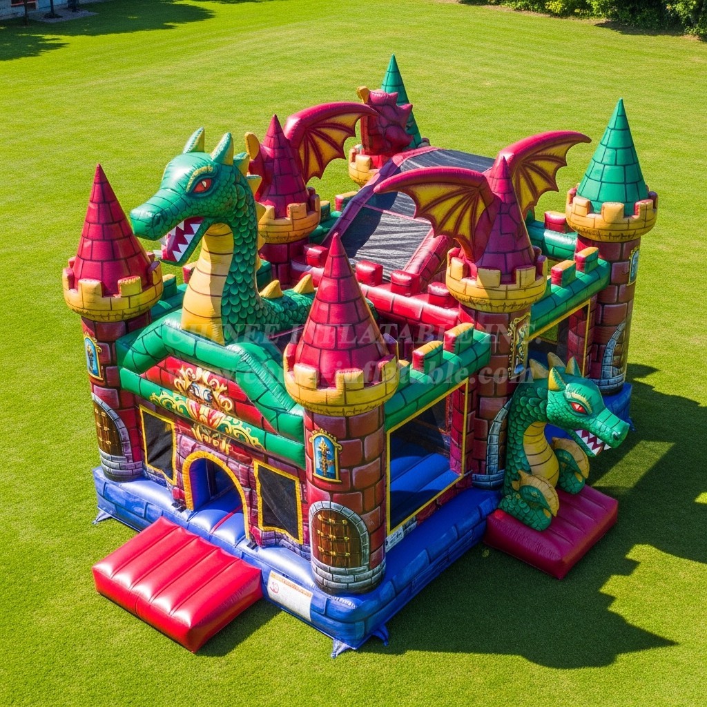 T5-2608 Dragon Theme Inflatable Castles
