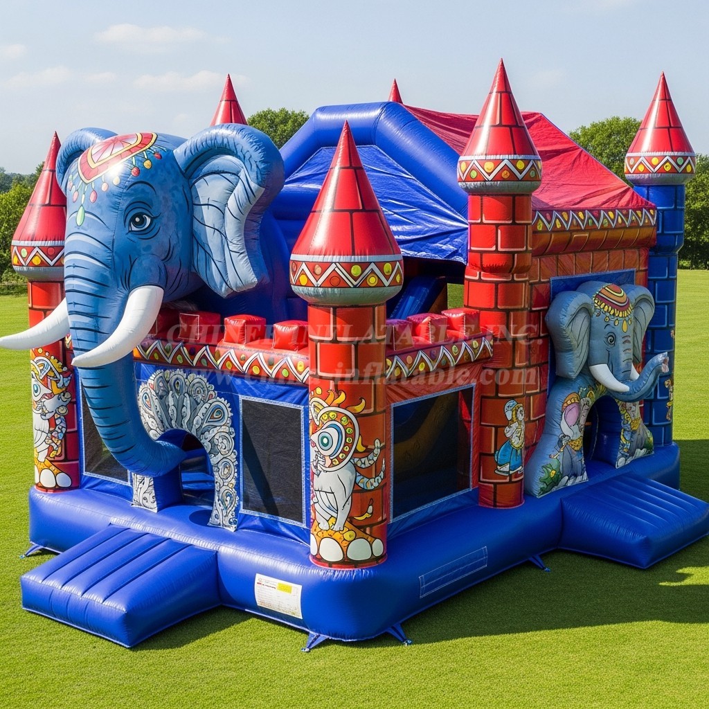 T5-2625 Elephant Theme Inflatable Castles