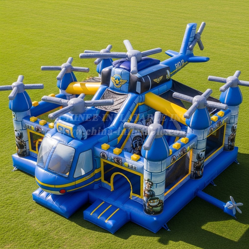 T5-2650 Helicopter Theme Inflatable Castles