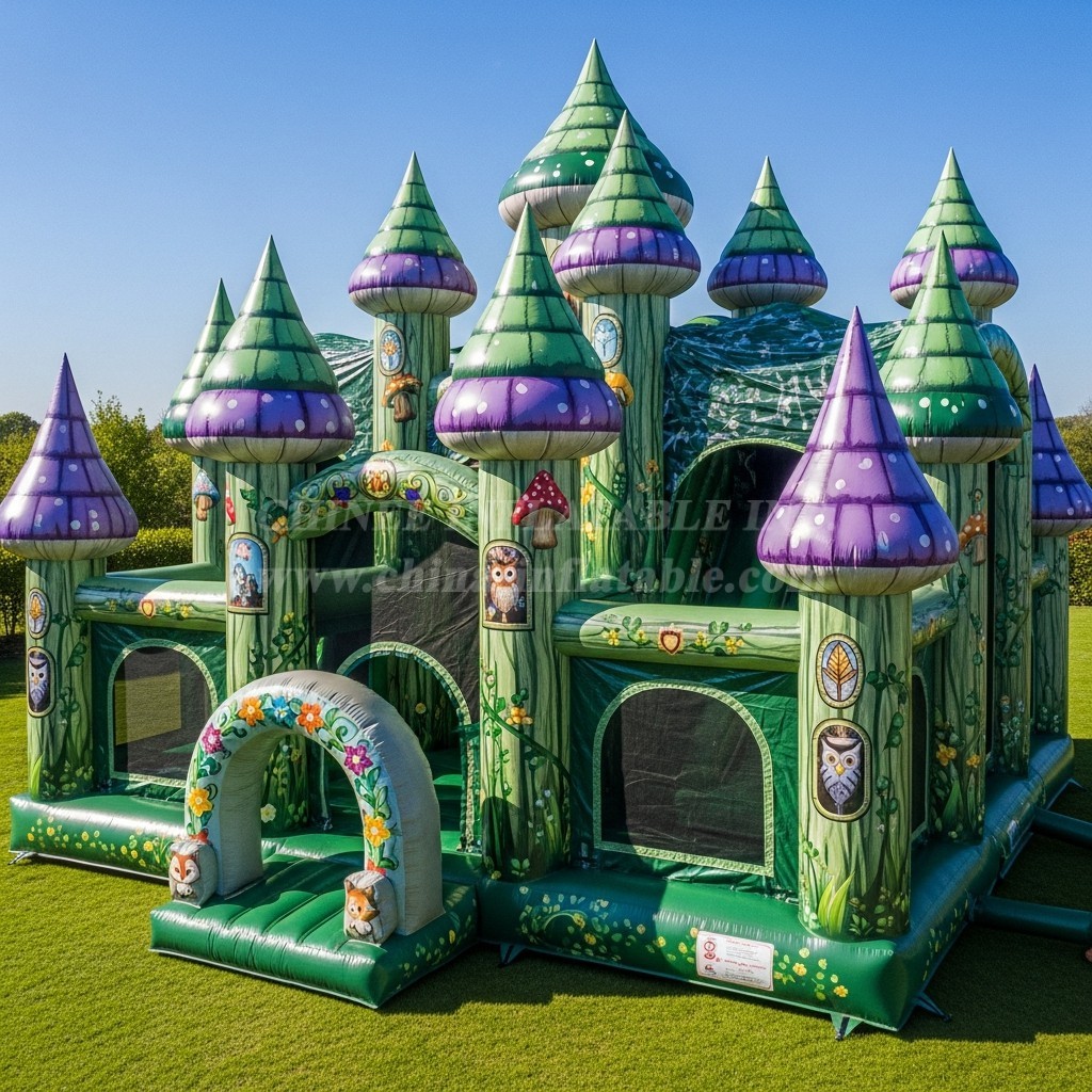 T5-2677 Magic Forest Theme Inflatable Castles
