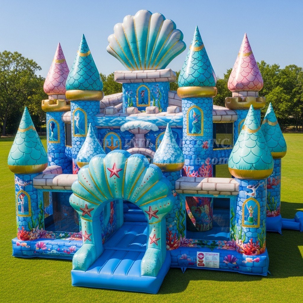 T5-2678 Mermaid Theme Inflatable Castles