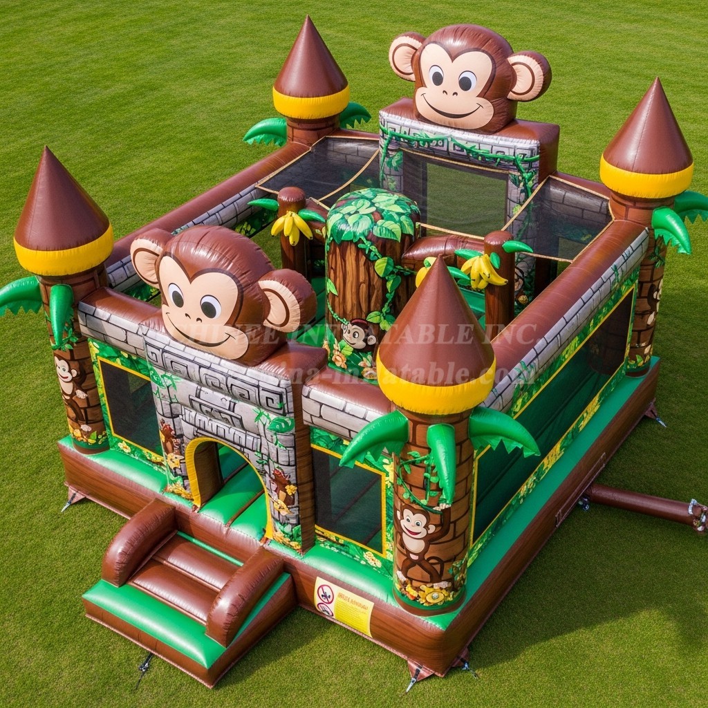 T5-2684 Monkey Theme Inflatable Castles