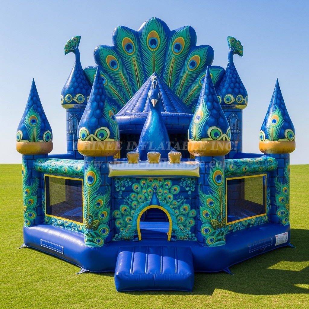 T5-2708 Peacock Theme Inflatable Castles